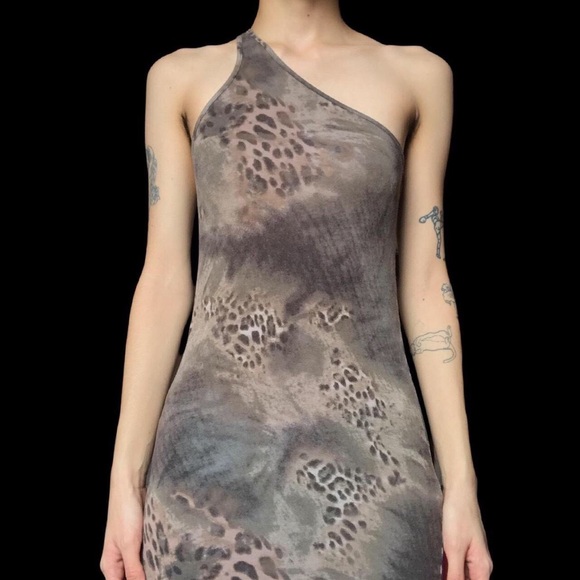 Jacob Tops - Asymmetrical Cheetah Print Top